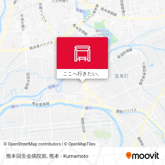 熊本回生会病院前地図
