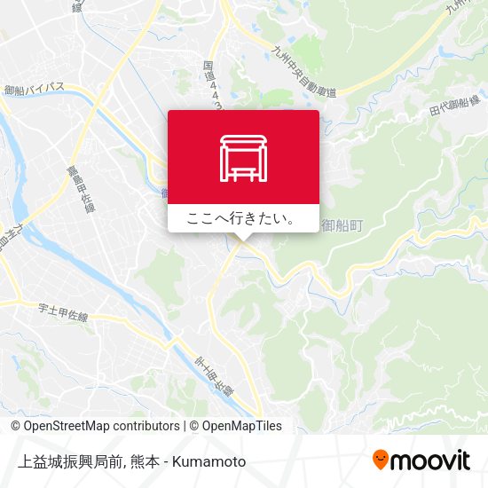 上益城振興局前地図