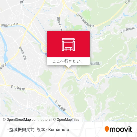 上益城振興局前地図