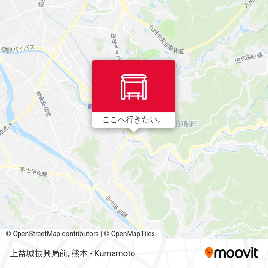 上益城振興局前地図