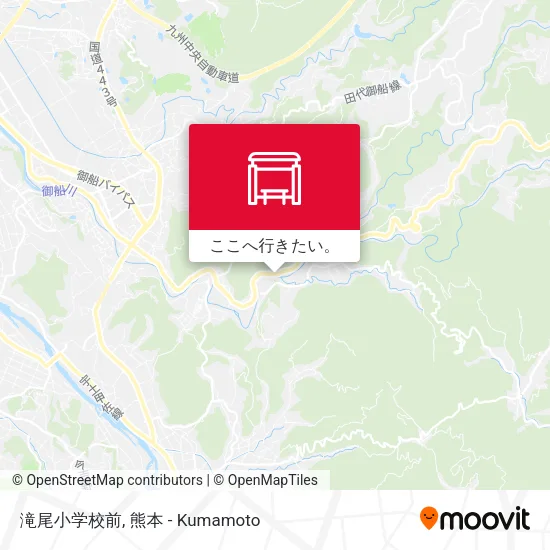 滝尾小学校前地図