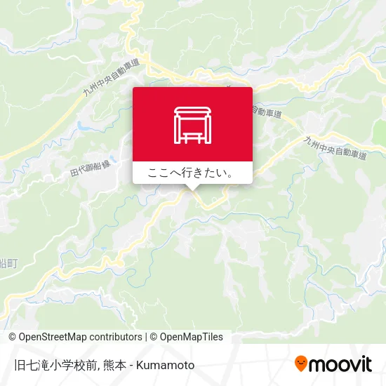 旧七滝小学校前地図