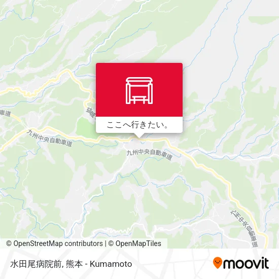 水田尾病院前地図