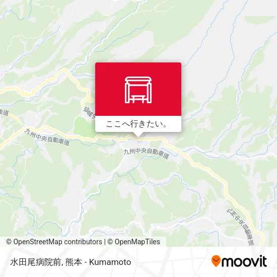 水田尾病院前地図