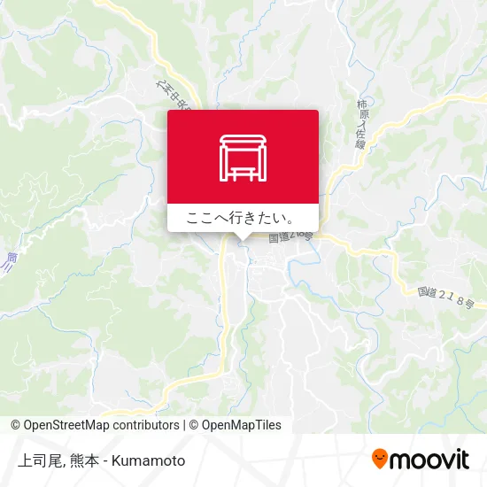 上司尾地図