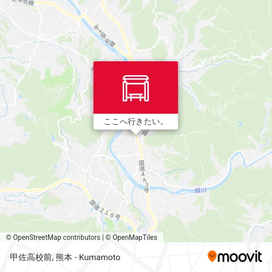 甲佐高校前地図