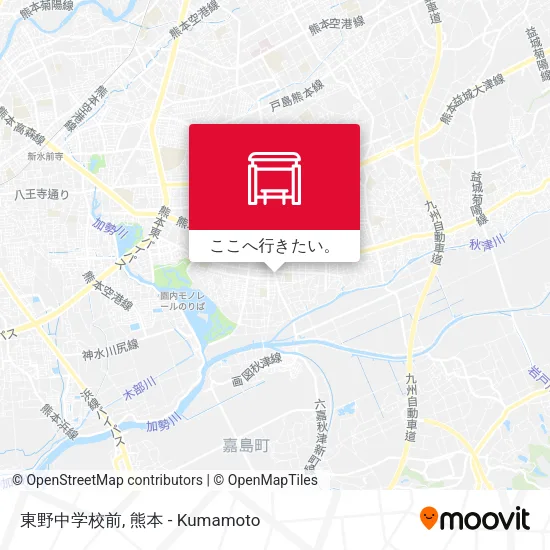 東野中学校前地図
