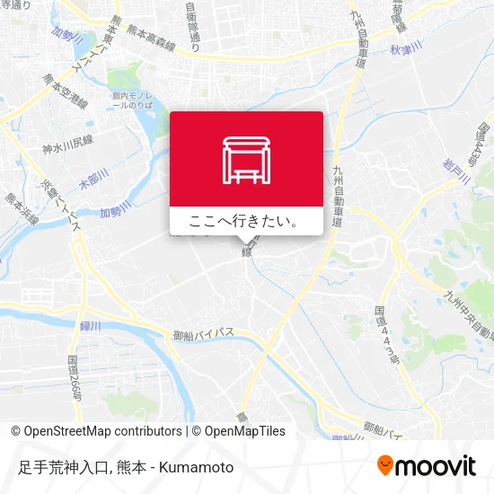 足手荒神入口地図