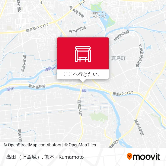 高田（上益城）地図