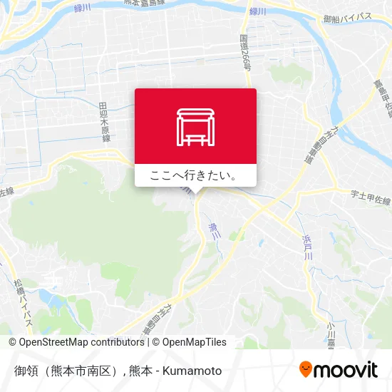 御領（熊本市南区）地図