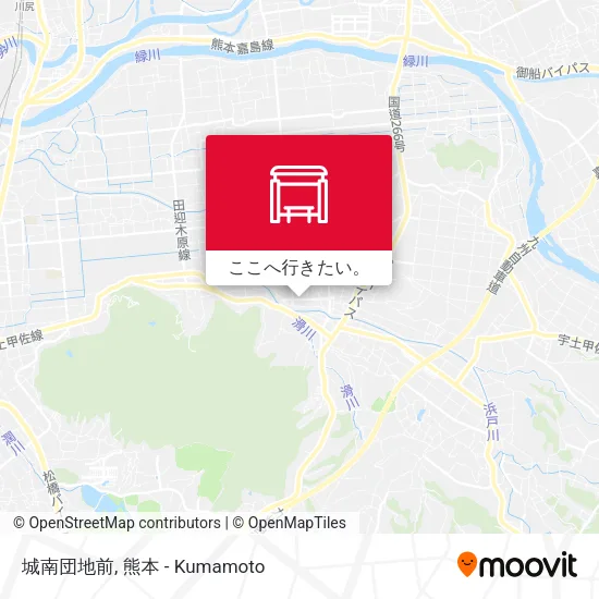 城南団地前地図