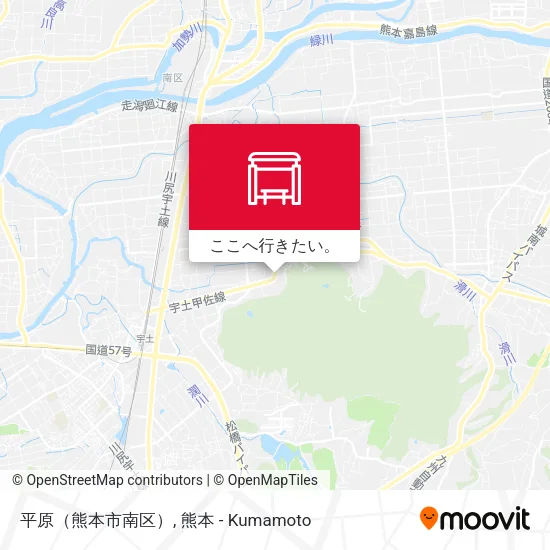 平原（熊本市南区）地図