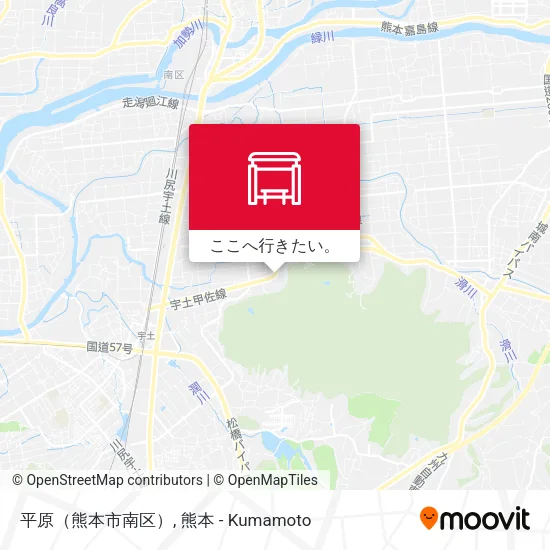 平原（熊本市南区）地図