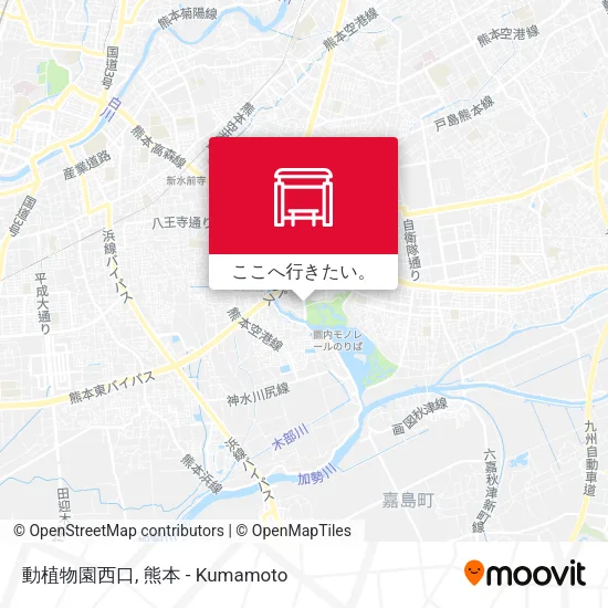 動植物園西口地図