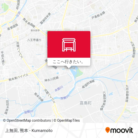 上無田地図