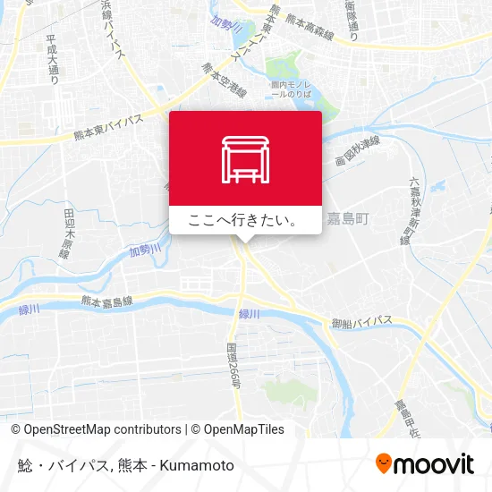 鯰・バイパス地図