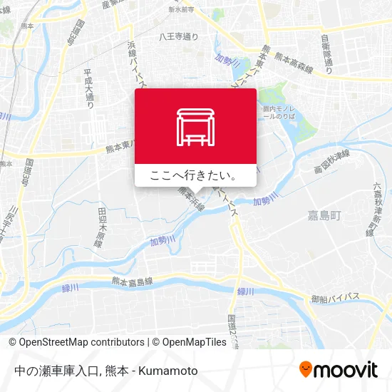 中の瀬車庫入口地図