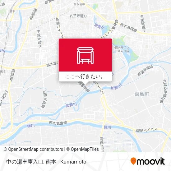 中の瀬車庫入口地図