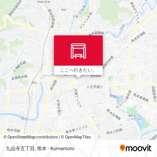 九品寺五丁目地図