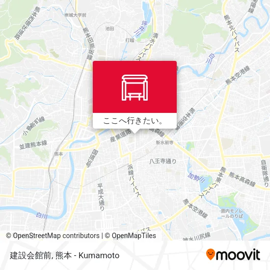 建設会館前地図