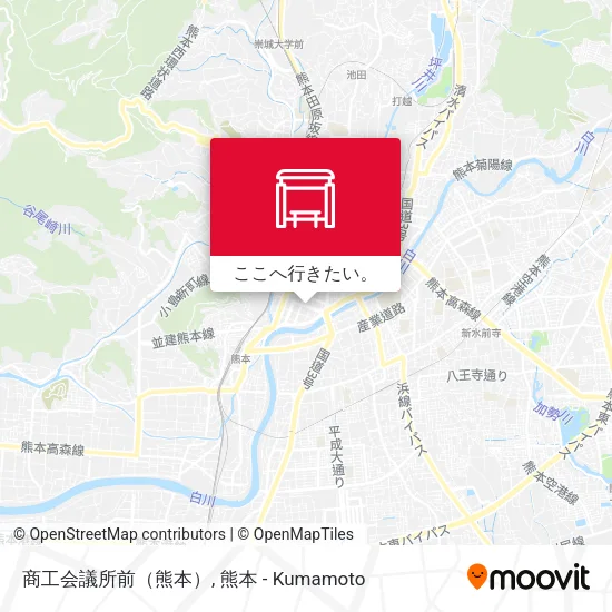 商工会議所前（熊本）地図
