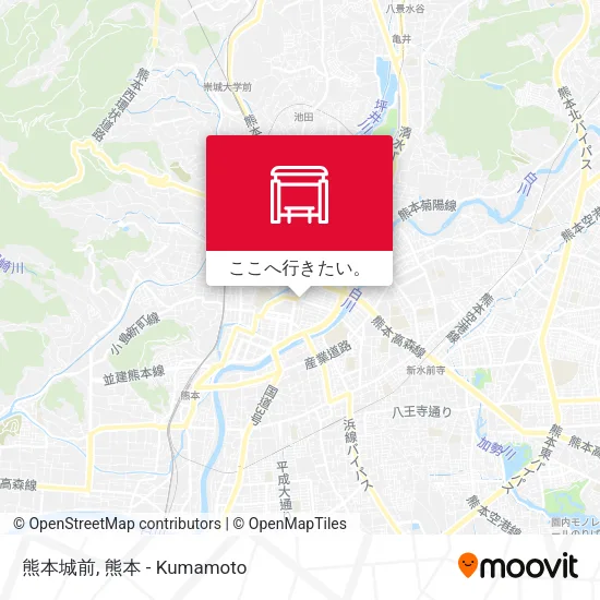 熊本城前地図