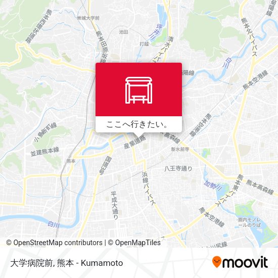 大学病院前地図