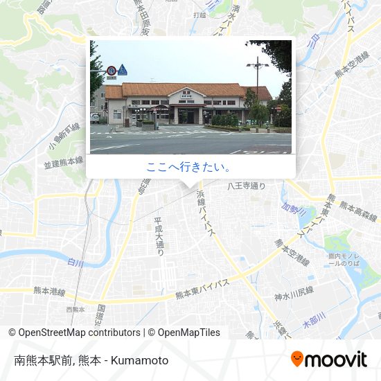 南熊本駅前地図