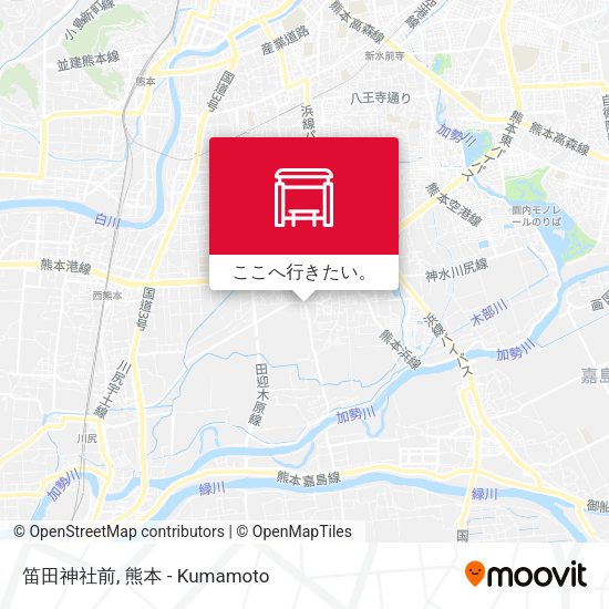 笛田神社前地図
