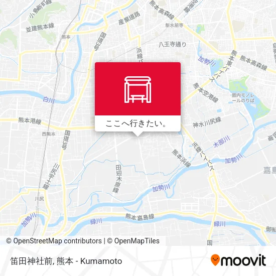 笛田神社前地図