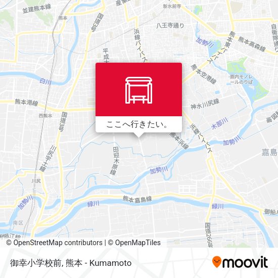 御幸小学校前地図