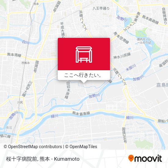 桜十字病院前地図