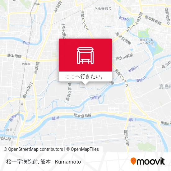 桜十字病院前地図