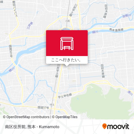 南区役所前地図