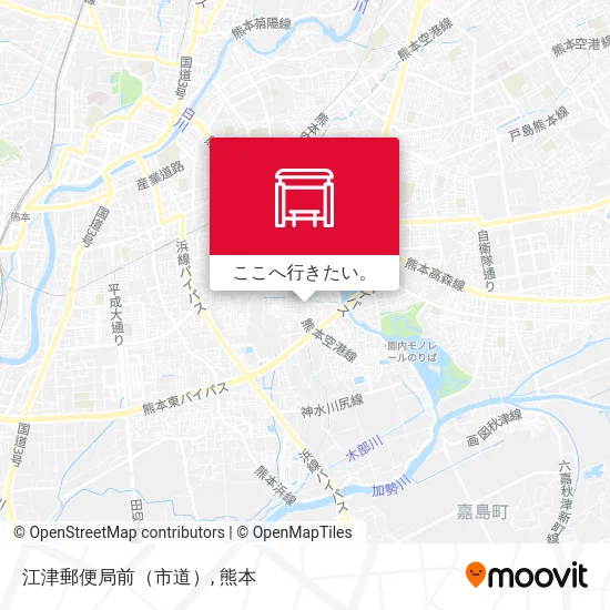 江津郵便局前（市道）地図