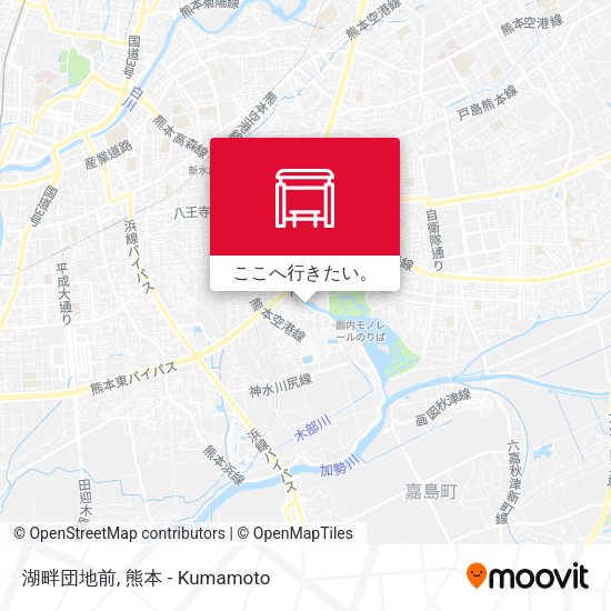 湖畔団地前地図