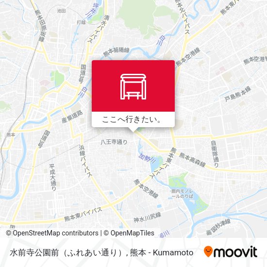 水前寺公園前（ふれあい通り）地図