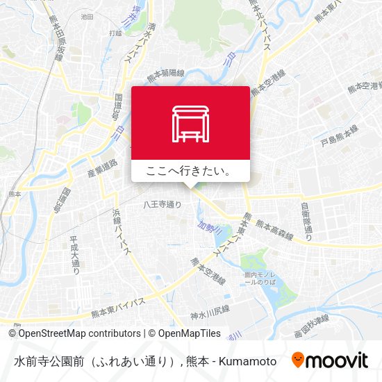 水前寺公園前（ふれあい通り）地図
