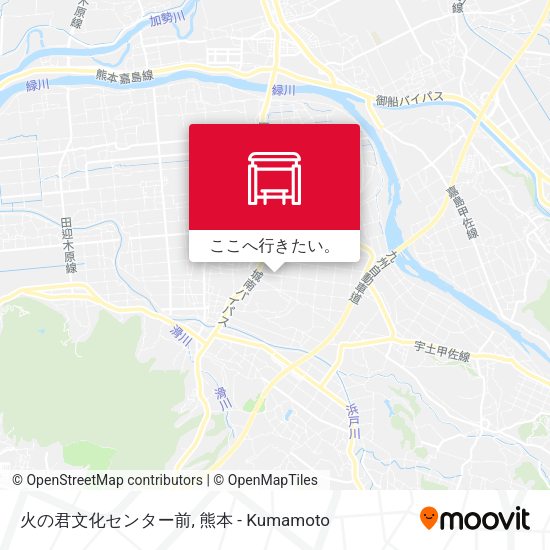 火の君文化センター前地図