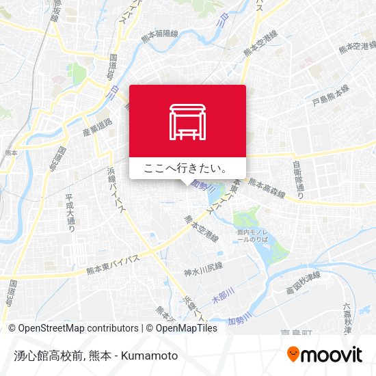 湧心館高校前地図