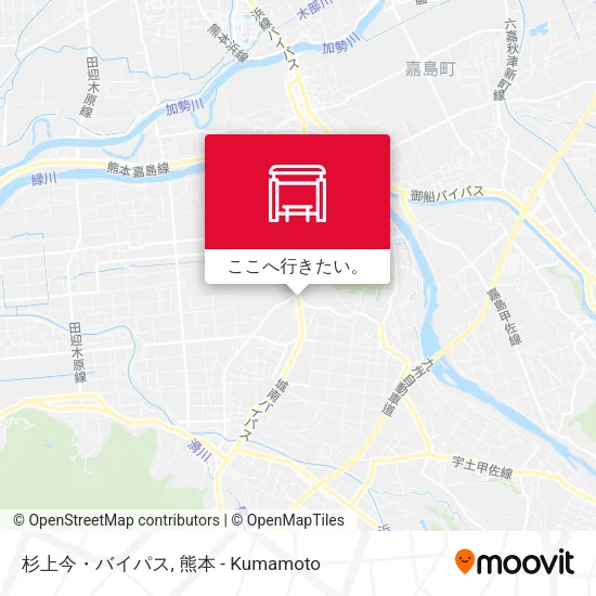 杉上今・バイパス地図