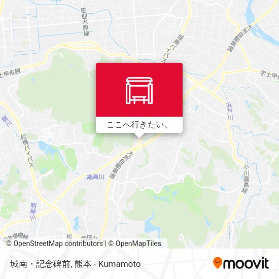 城南・記念碑前地図