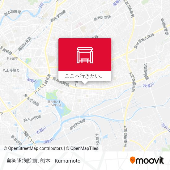 自衛隊病院前地図