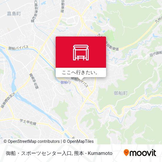 御船・スポーツセンター入口地図