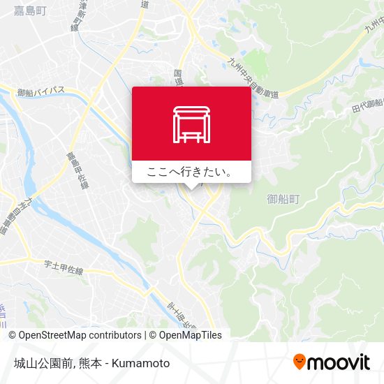 城山公園前地図