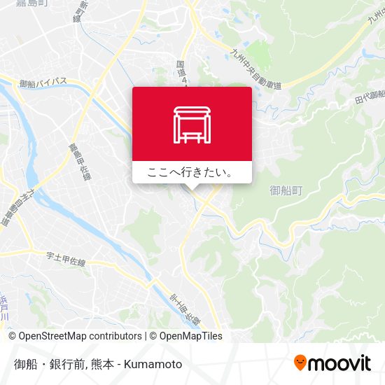 御船・銀行前地図