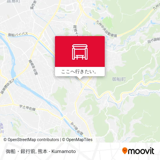 御船・銀行前地図