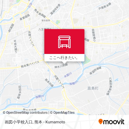 画図小学校入口地図