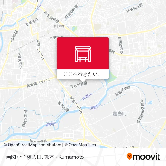 画図小学校入口地図