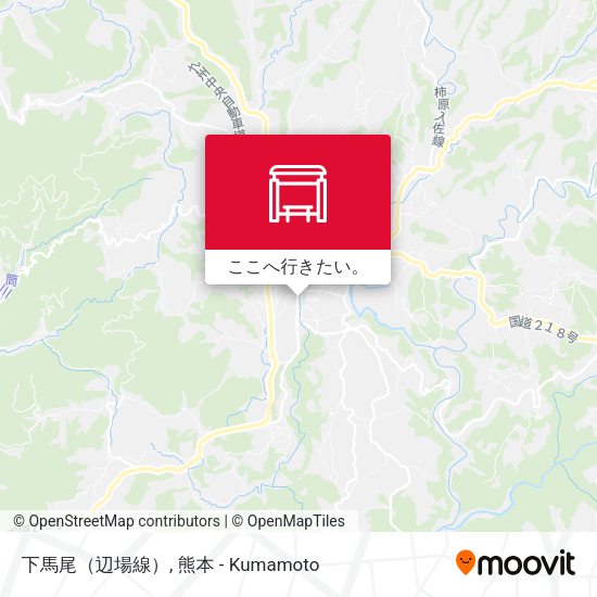 下馬尾（辺場線）地図
